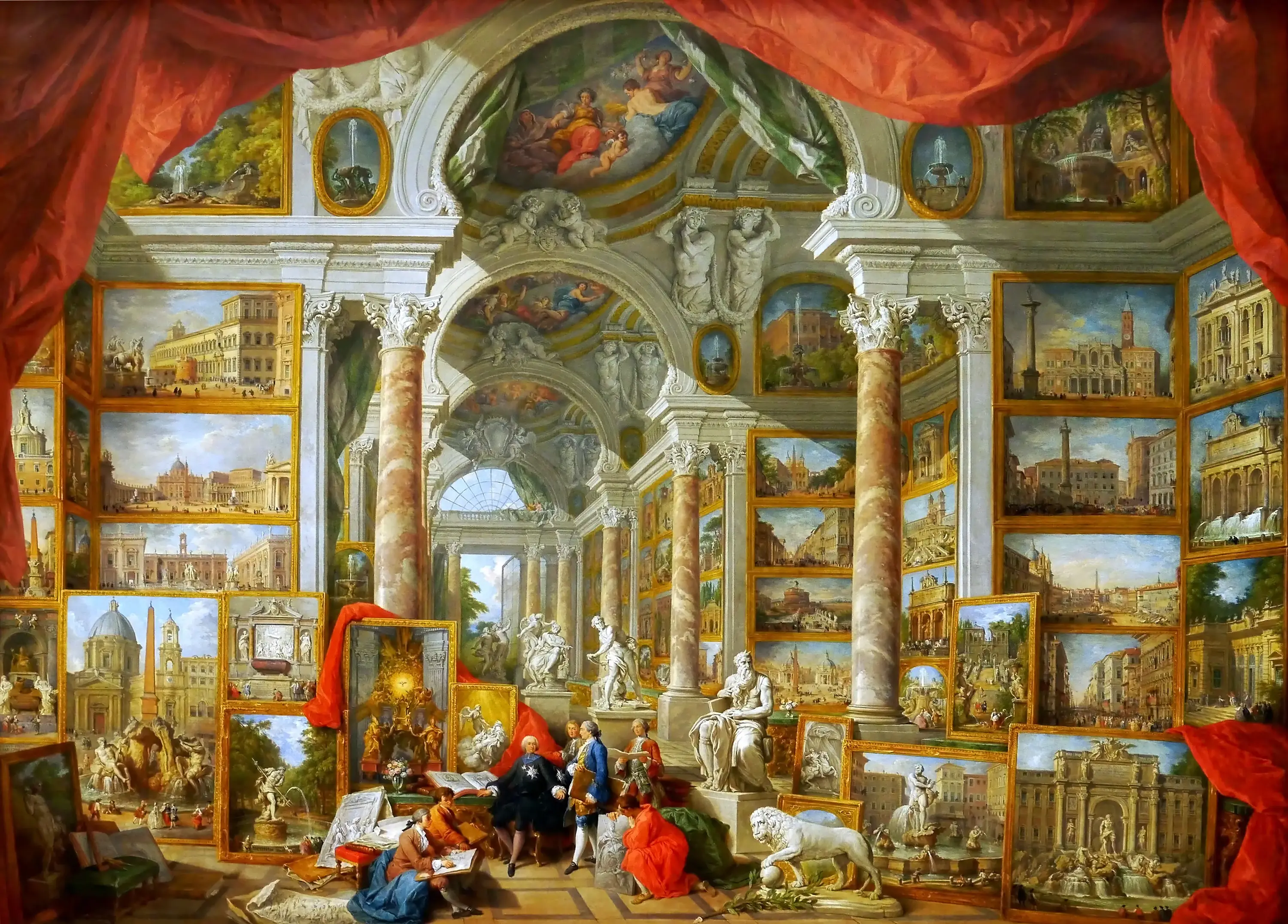 Giovanni Paolo Panini, Galería con vistas de la Roma moderna